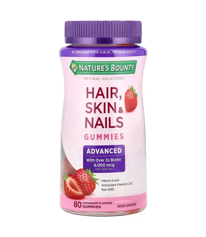 hair-skin-nails-80gummies-advanced-strawberry-naturesbounty hair-skin-nails-80gummies-advanced-strawberry-naturesbounty