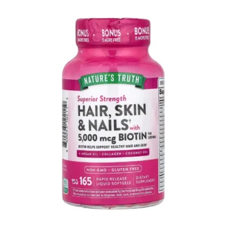 Hair, Skin & Nails 5000 mcg Biotin 165- Nature’s Truth