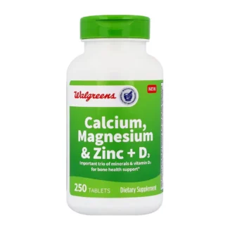 Calcium, Magnesium, Zinc + D3 x250 - Walgreens